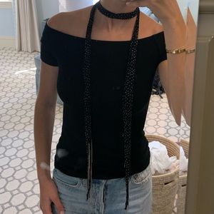 Chan Luu scarf wrap necklace